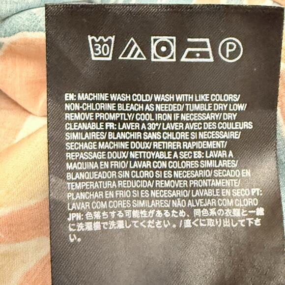 Volcom Mens Button Up Shirt XXL Leaf Pit Floral Short Sleeve Classic Fit - Picture 10 of 12